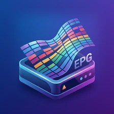 EnigmaPlan-Symbol: Receiver mit fliegendem Programmgitter